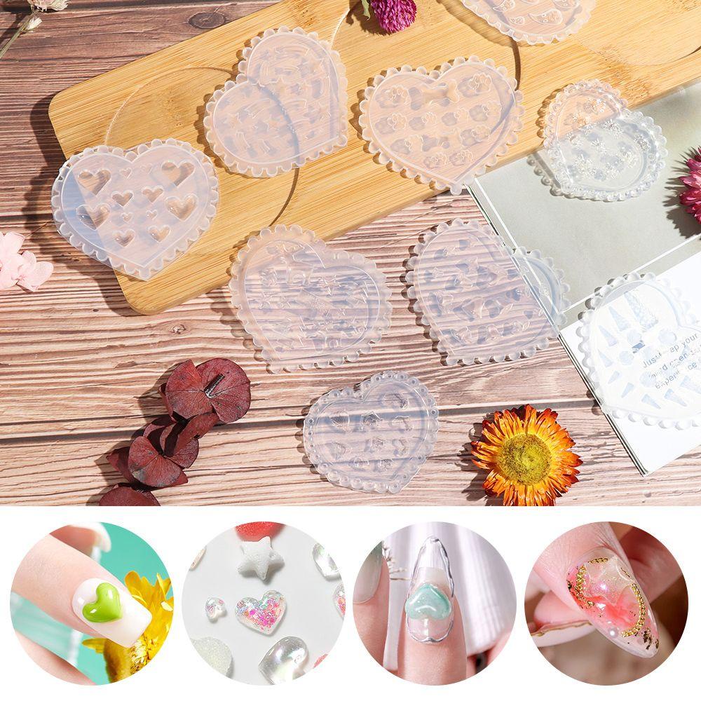 Suyo Cetakan Kristal Epoxy 3D Bahan Silikon Untuk Nail Art DIY