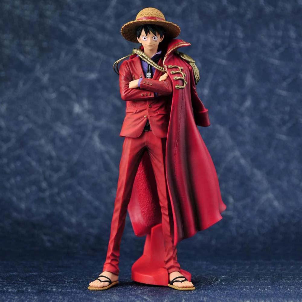 [Elegan] Luffy Figure Anime PVC The Ultimate King Dekorasi Desktop Anniversary 20th Model Anime Angka Mainan