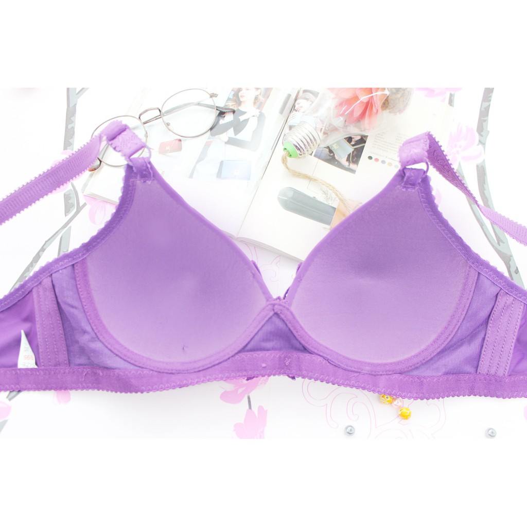 [Bayar di tempat] Fashion Bra size 36-42B | #3302 bh tanpa kawat bahan halus lembut elastis REAL PIC