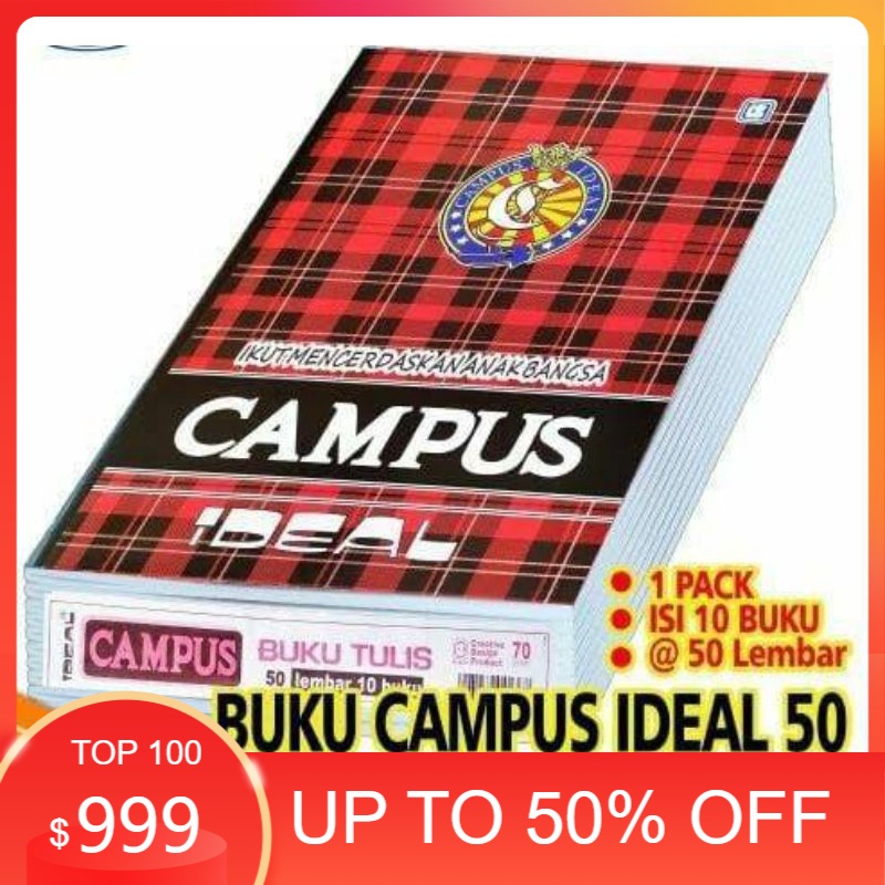

buku campus ideal isi 50.lembar 1.pak 10.buku ukuran buku besar
