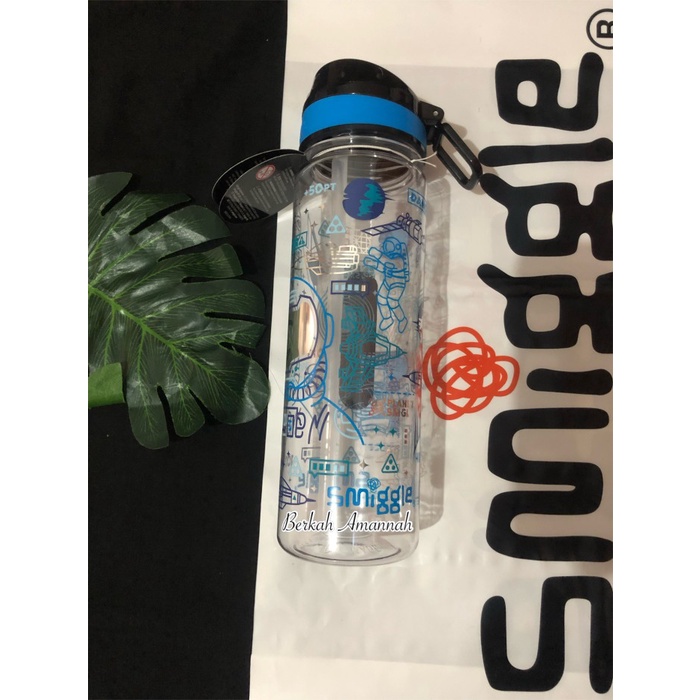 botol smiggle 650ml original/smiggle drink up bottle/botol minum - bright astronot KODE 123