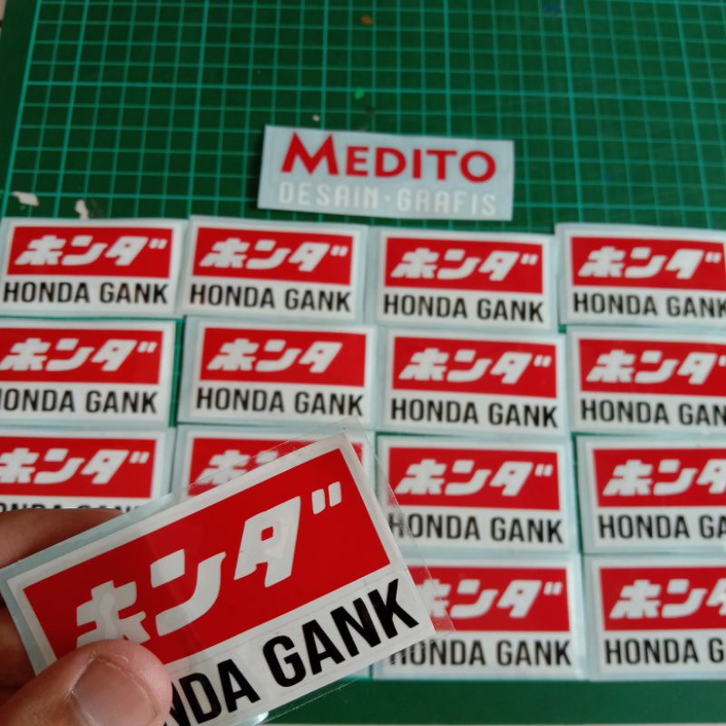 Sticker Cutting HONDA GANK