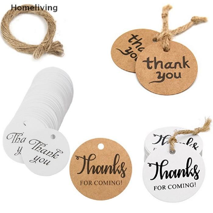 

Kertas Fax | Homeliving 100Pcs Tag Kertas Kraft Tulisan Thank You Ssn Kualitas Terbaik