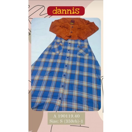 Sale dannis 40% / abaya dannis size S / abaya katun / gamis kotak kotak / baju lebaran dewasa / baju