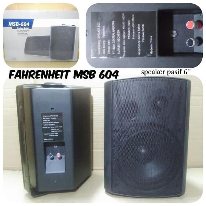 Speaker Pasif 6 Inch Fahrenheit Speaker Box 6 Inci