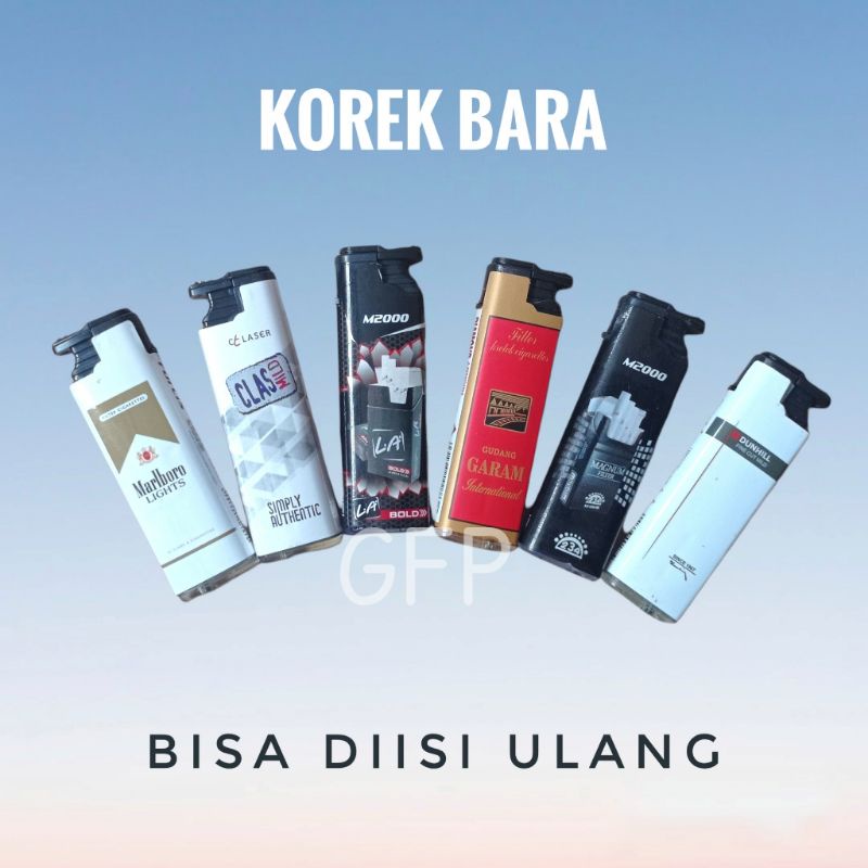 Korek Api BARA - Pemantik Gas Bisa Di Isi Ulang