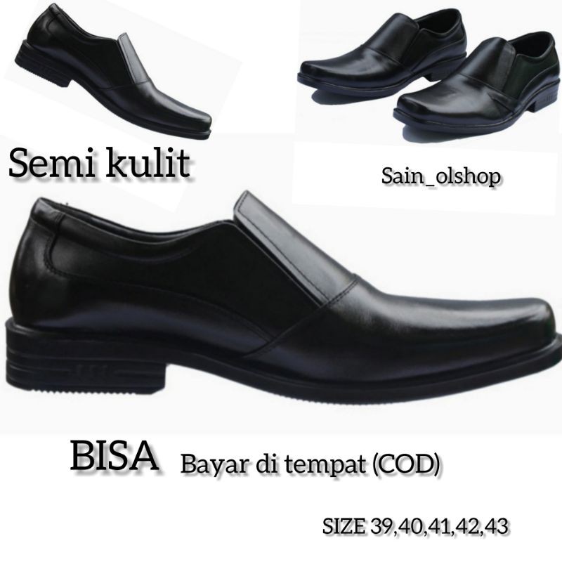 Sepatu Pantofel Pria Pantofel Hitam Pria