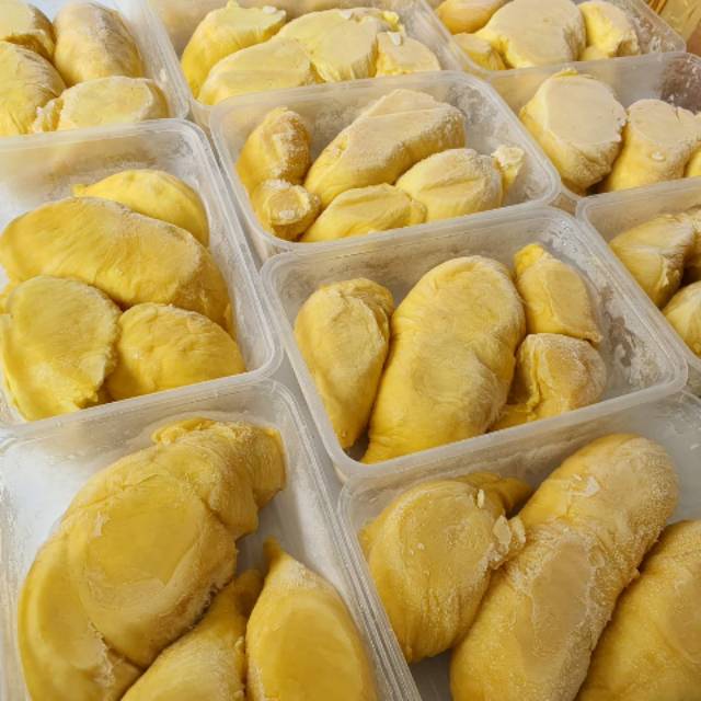 Durian kupas Montong Palu 500gr Kualitas Premium Manis Daging Tebal Bandung
