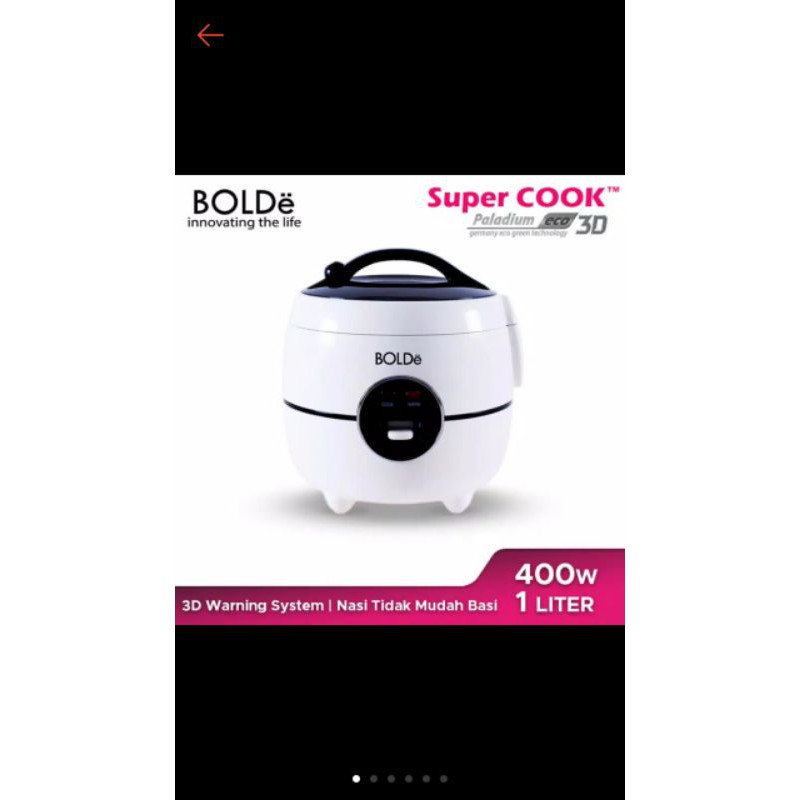 RICE COOKER BOLDE PALLADIUM