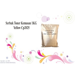 Serbuk Toner Kemasan 1KG Yellow CP2025