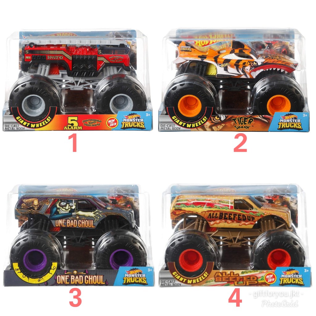 hot wheels monster trucks 1 24 scale