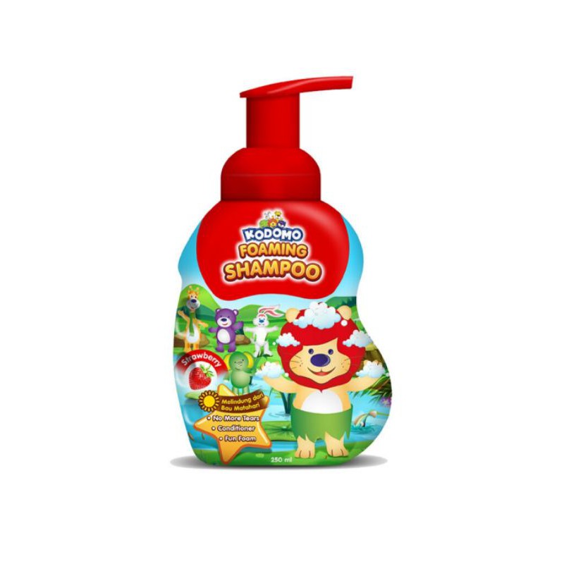 KODOMO Shampoo Botol Foaming Strawberry - 250ml