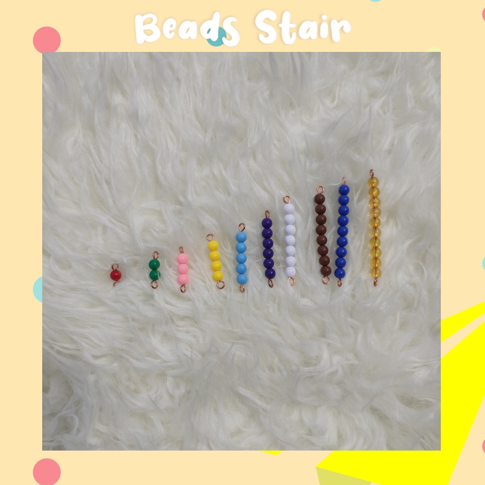 Beads Stair Belajar Menghitung Montessori Area Math