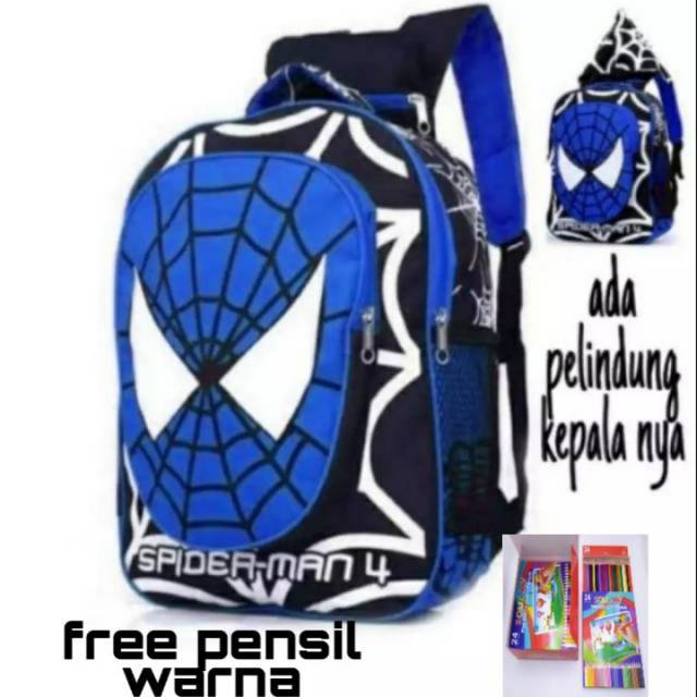 Tas spiderman tas rangsel anak sd tas sekolah karakter spiderman