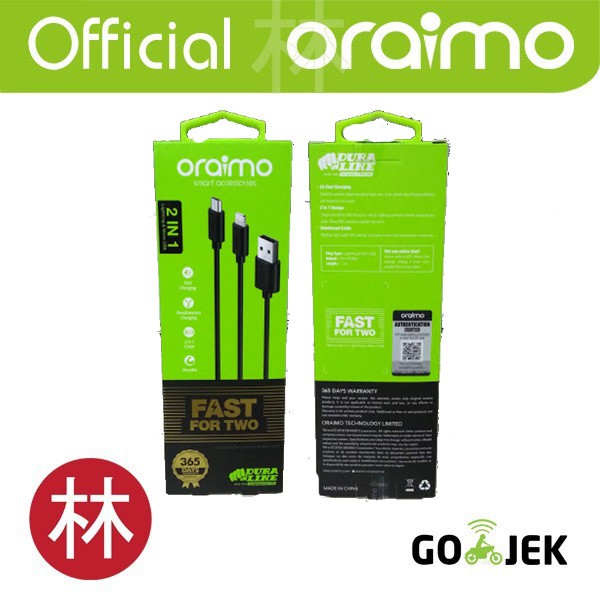 Oraimo OCD-D61 Duraline 2in1 Micro &amp; Lightning USB