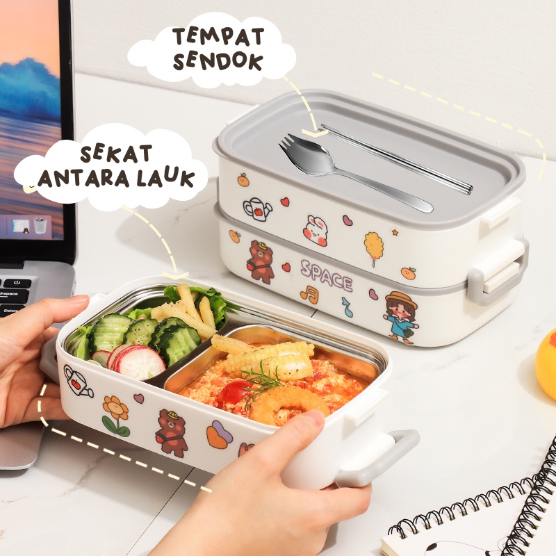 CEO Lunch Box Susun Kotak Makan Kotak Bekal Anak