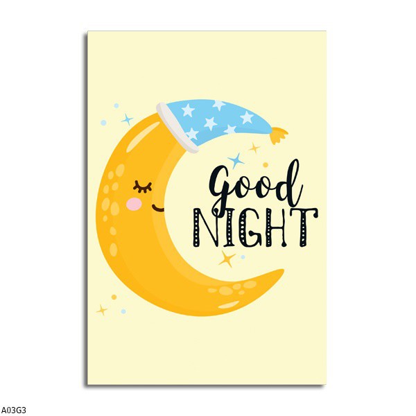 [NEW] Hiasan Dinding / Wall Decoration 13,5cm X 20cm Tema Good Night A03G