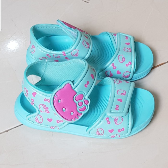 SANDAL ANAK PEREMPUAN FLAT SOFT NON LED USIA 1,5 sd 4 THN WARNA TOSCA