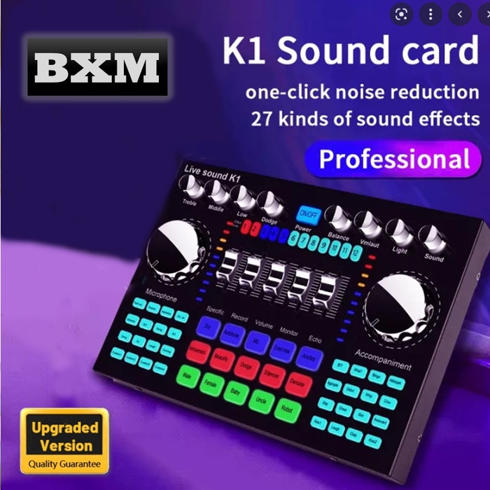 {suhadistore} Soundcard V8S / Sound Card V17 Bluetooth Sound Card Audio USB External - soundcard k1 