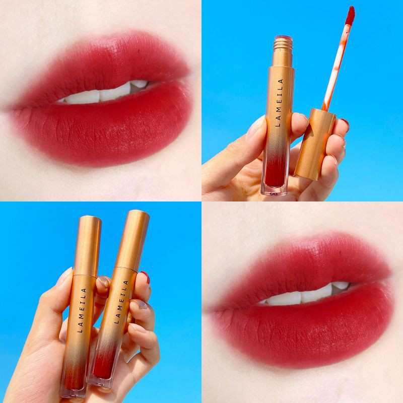 Lameila Velvet Lip Glaze Lip Cream Lameila Rumah Cantik 354 Lipcream Matte Dengan Varian Warna Yang Indah