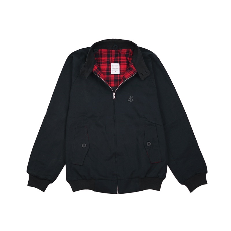 Goster Harrington Jacket - Calid Hitam