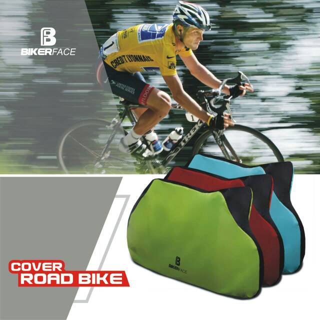 Cover sepeda road atau road bike atau sepeda balap merk BikerFace