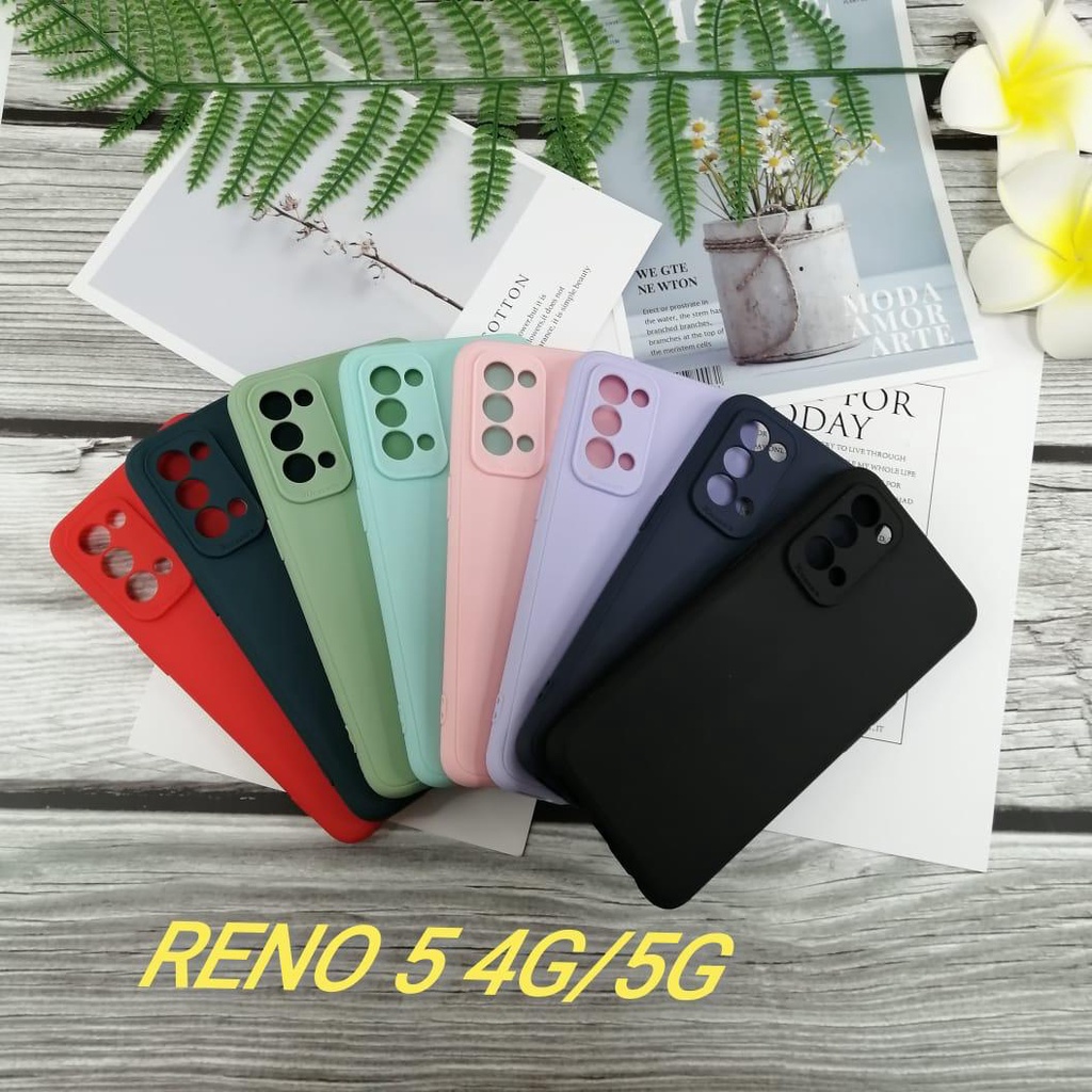 soft Case Macaron soft Colorful silicon casing oppo reno 5f/oppo a5/a92020/oppo reno3/a3s/a5s/a12