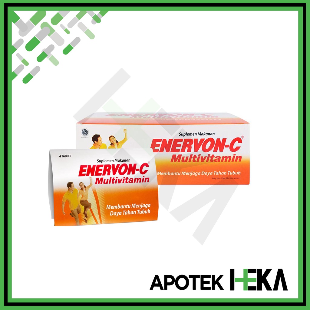 Enervon-C Multivitamin Box Isi 25x4 Tablet Suplemen Daya Tahan Imun (SEMARANG)