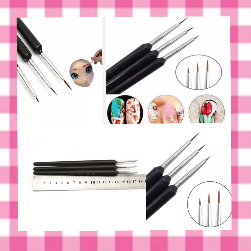 

kuas lukis cake / food painting brush kuas nail art isi 3