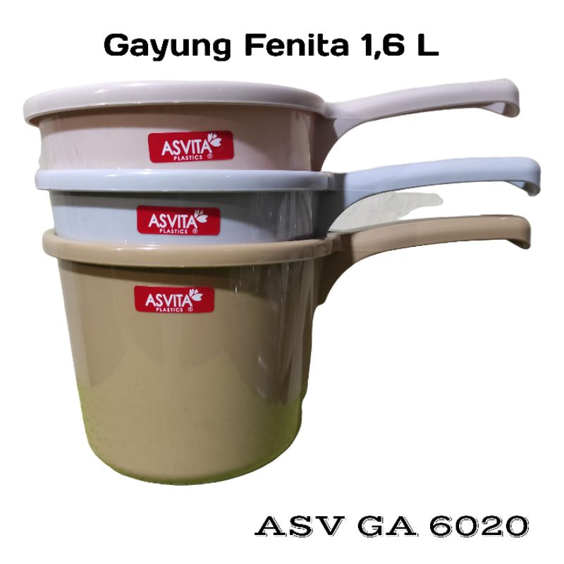 Gayung Plastik 1,6 Liter / Gayung Mandi / Gayung Asvita GA 6020