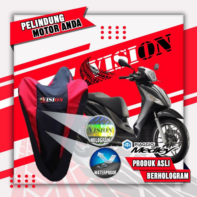 Cover motor Piaggio Medley Sarung motor Piaggio Medley Penutup motor Piaggio Medley