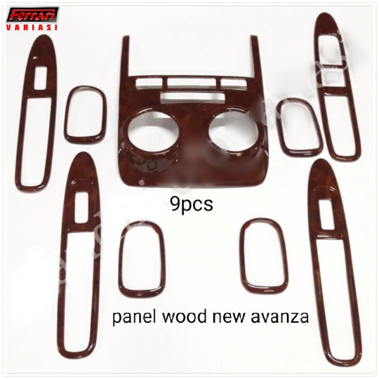 panel kayu wood dashboard mobil Avanza 2010 ferrari variasi