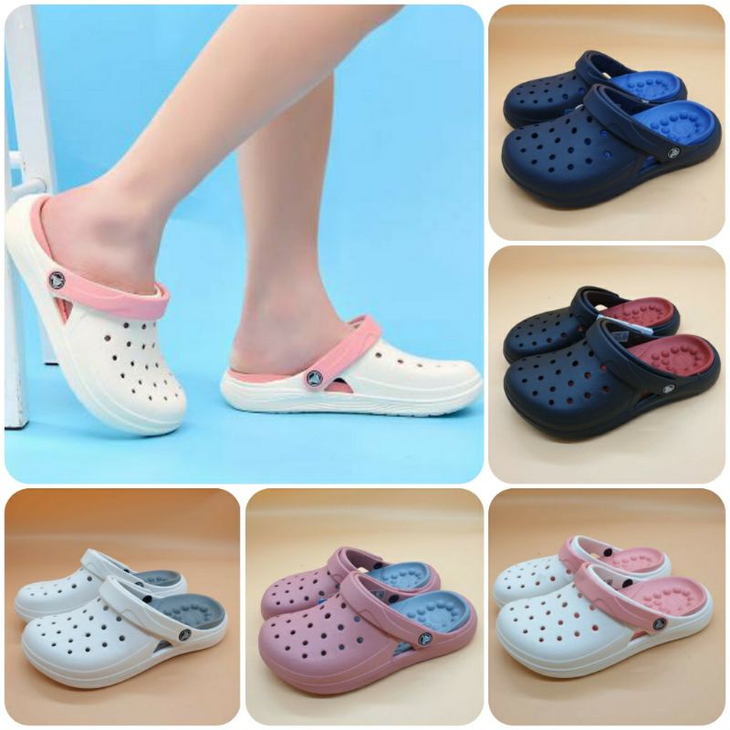 Sandal Crocs Pria wanita / Sandal wanita / sandal pria / Crocs Reviva Clog / Sandal Crocs Reviva