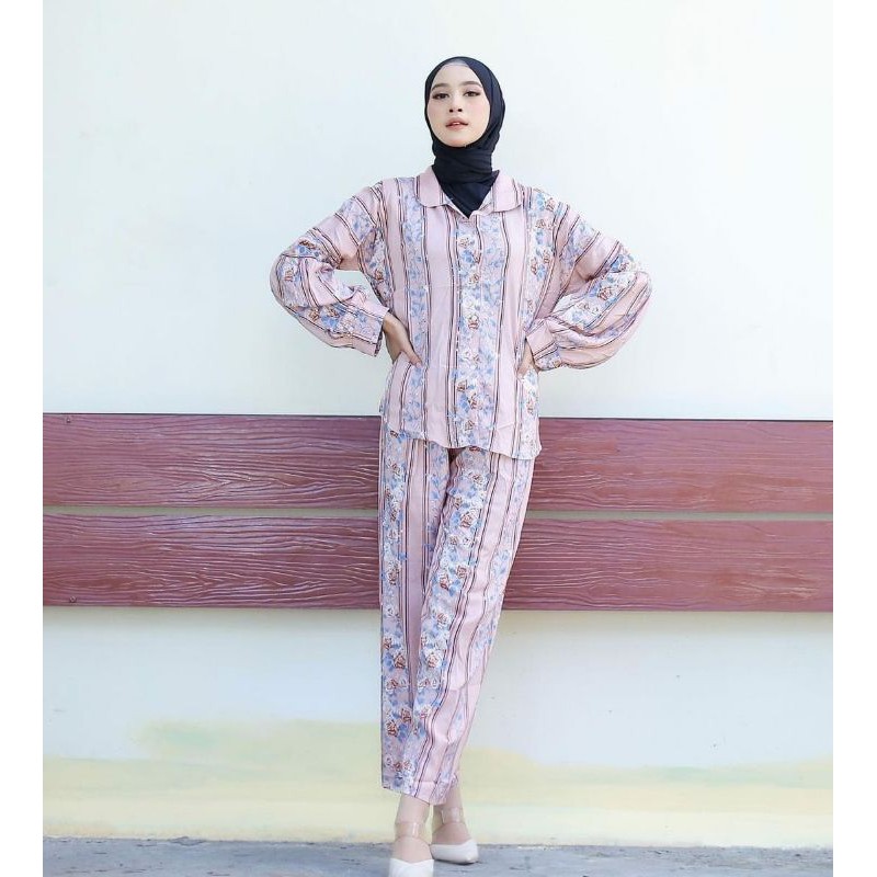 Grosir dan Ecer Baju Setelan Wanita Ais One Set