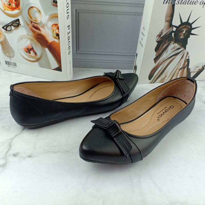 Sepatu Flat Wanita Slip On Bahan Sintetis Premium FR-07 GRAVICI