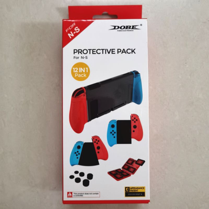Nintendo Switch DOBE Protective Pack Grip 12 in 1 Case Casing TNS-0162