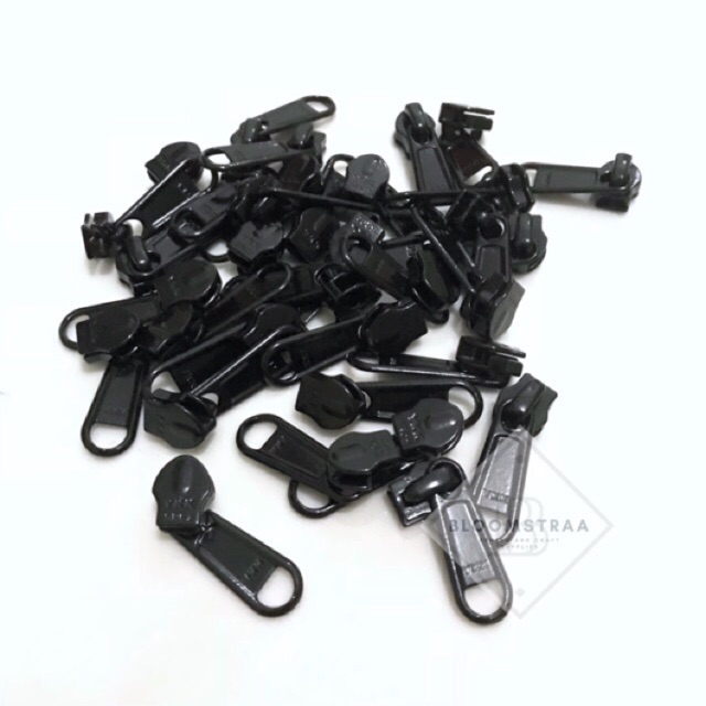 100pcs Kepala seleting YKK no 5 Coil Zipper head puller resleting Zipper slider 1 Pak 5RC DFL