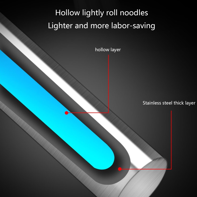 Rolling Pin Bahan Stainless Steel Untuk Membuat Adonan Pastry