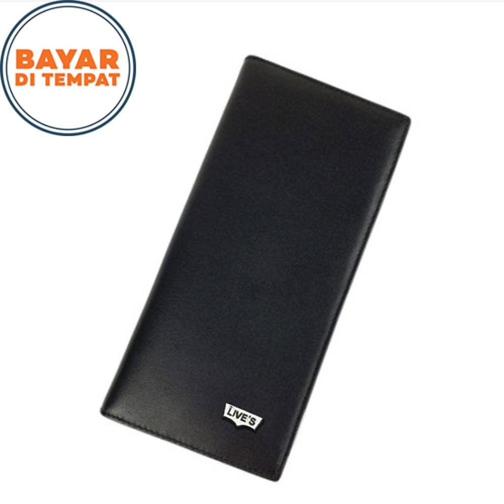 SHOPEE 6.6 SUPER SALE!! Dompet Kulit Model Panjang L01 Dompet Perempuan Model Polos Murah Elegan + Bonus BOX