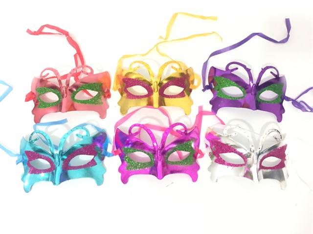 Topeng Polos Kupu (banyak warna)/ Topeng Pesta/ Masquerade