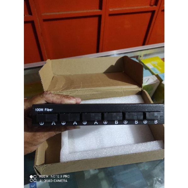 Media Converter Ethernet Fiber Switch 6 FO SC to 2 LAN 10/100 6FO 2LAN