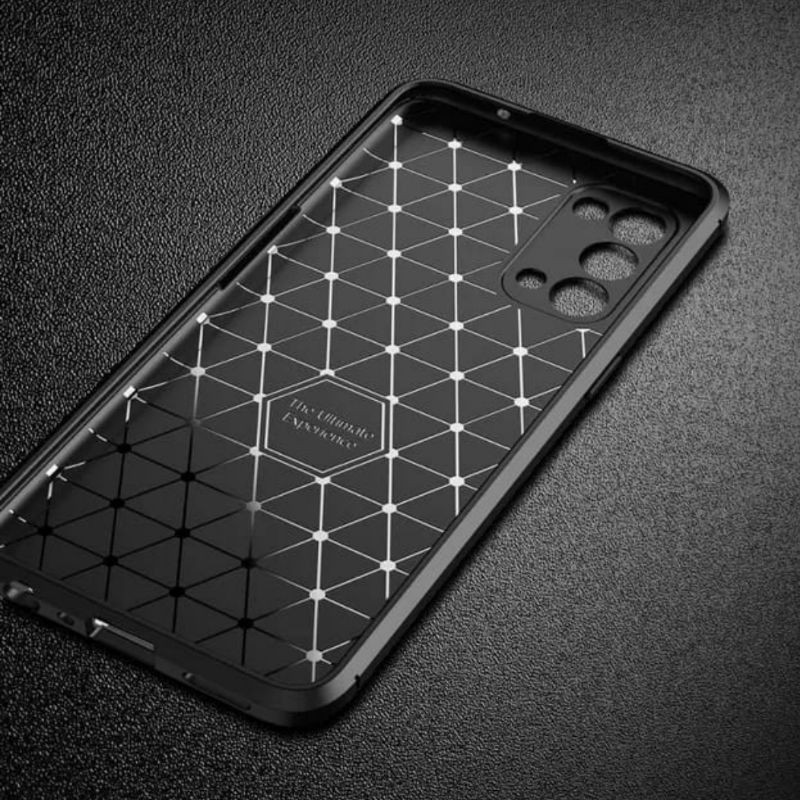 Oppo Reno 5 4G/5G Softcase Focus Carbon Original Protect Camera Silikon Tebal