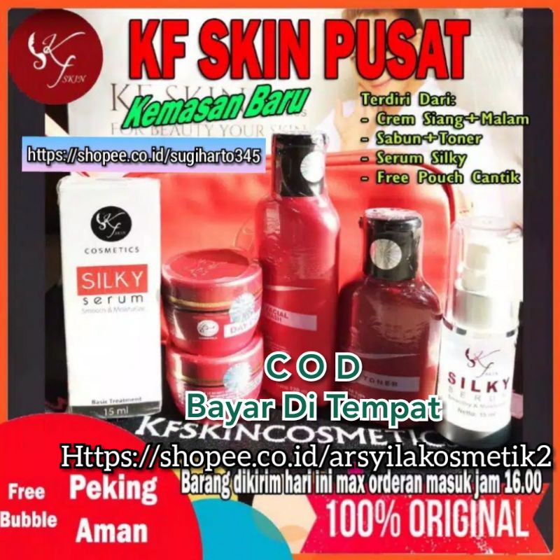 Paket Lc Beauty  Pori Pori(paket basic+serum silky) LC BEAUTY CREAM KF SKIN CARE KFSKIN