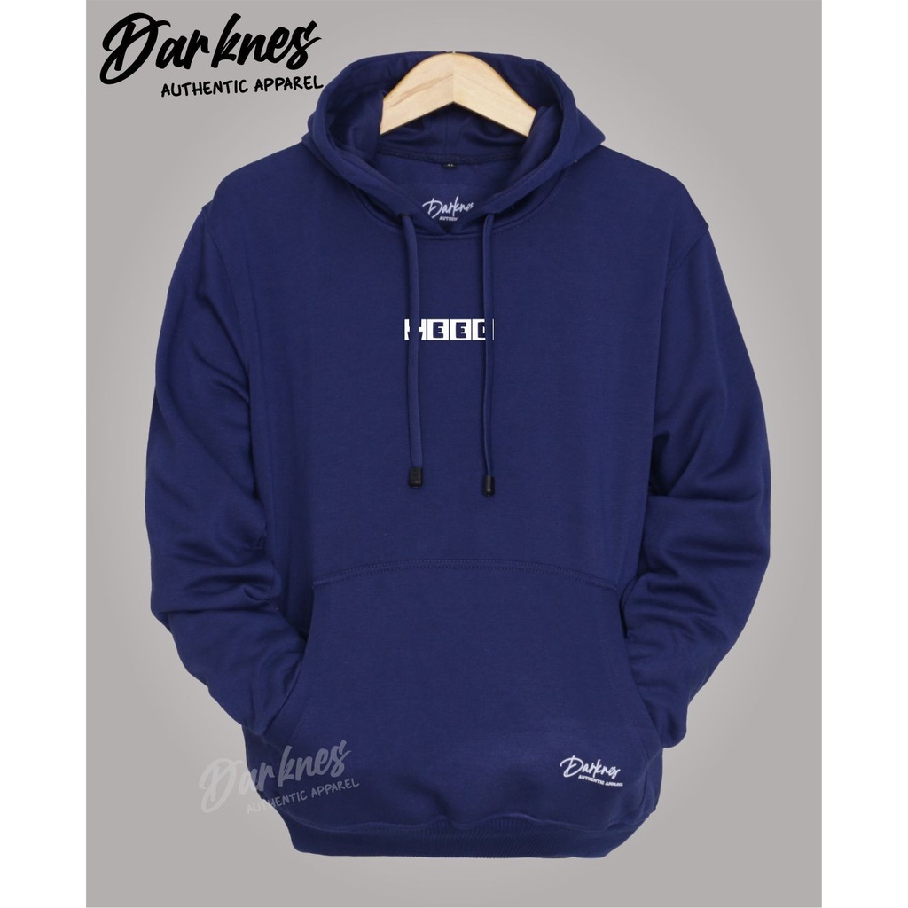 Jaket hoodie aesthetic Drakness full color list HEED warna nevy original dewasa sweater hoodie pria dan wanita keren terbaru brand lokal M L XL XXL