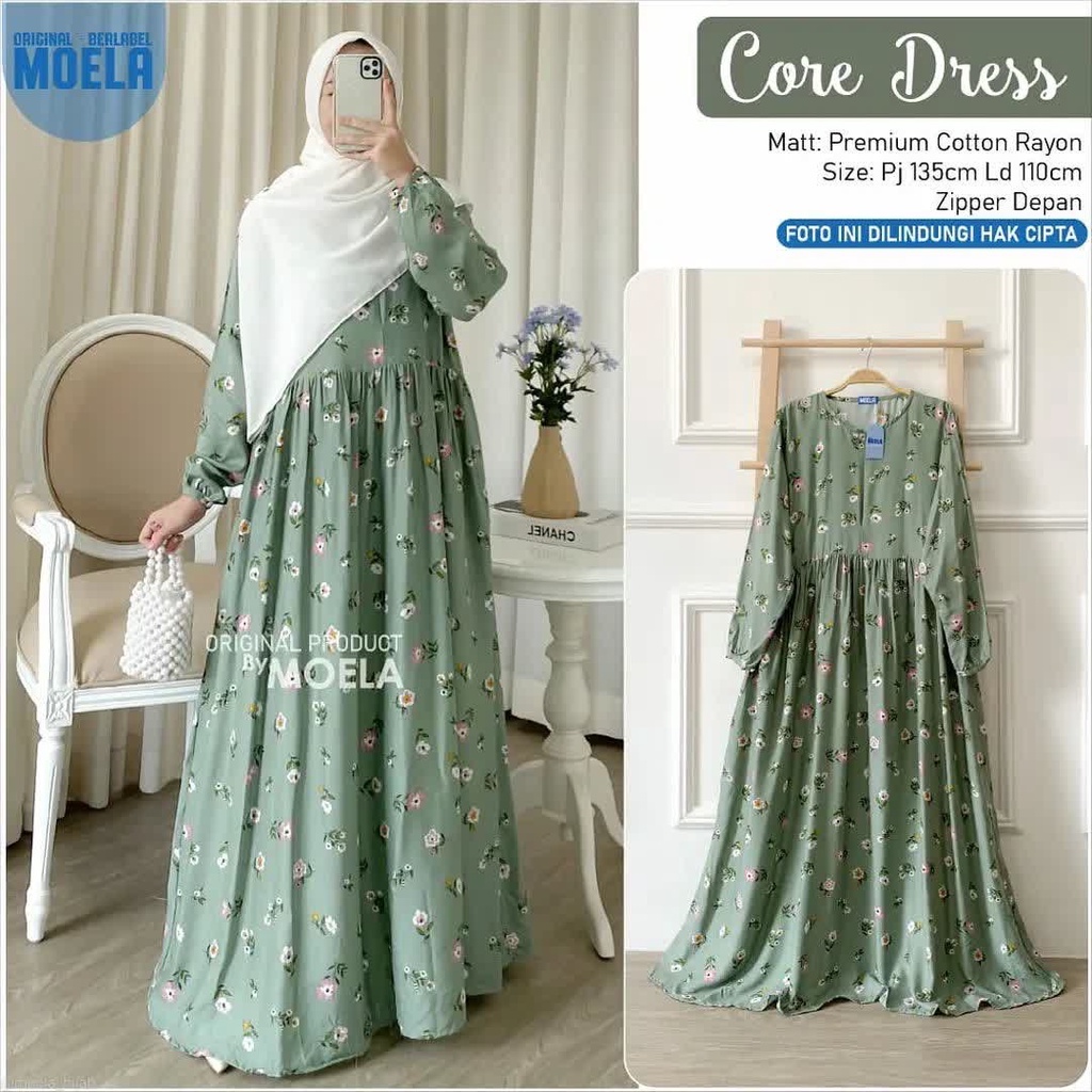 Gamis Rayon Homey Dress Terlaris / Gamis Muslim Syari Motif Terbaru-Syakilla Dress