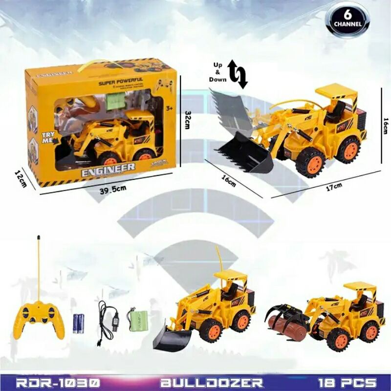HLSbego-RDR1030 RC DOZER RC TRACTOR RC TRAKTOR 6CH