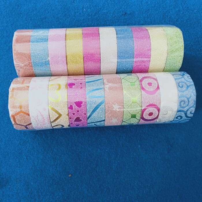 

Hari Ini Solasi / Selotip Glitter Polos Gilaa!!!
