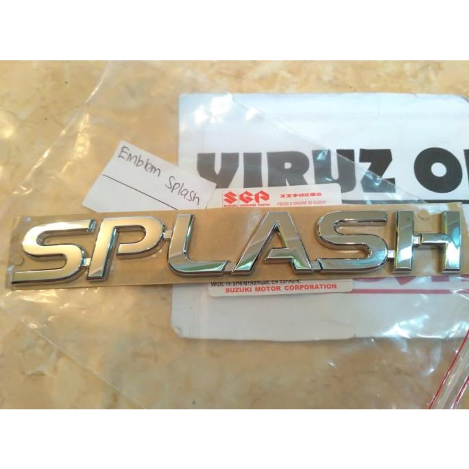 Emblem Belakang Splash - Emblem Tulisan Suzuki Splash |ORIGINAL PART