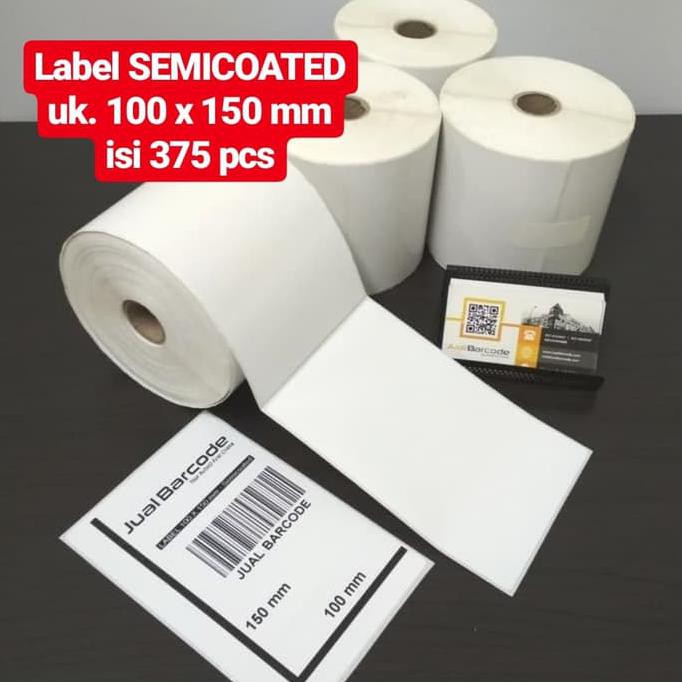 

Best Produk] Label Sticker Barcode 100X150Mm Semicoated (10X15Cm 375Pcs Core 1")