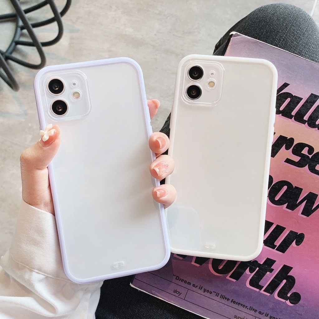 Casing TPU IPhone 7 8 Plus X XR XS 11 12 Pro Max Se2020 Warna Permen